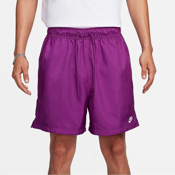 Nike Men's NSW Club Flow Woven 6" Shorts | Color: Viotech/White | NEW/NWT!! - Picture 1 of 8